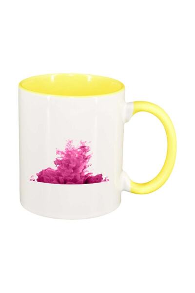 INOVATIX Cana alba personalizata, Colour, interior galben, D267, INOVATIX®. 3...