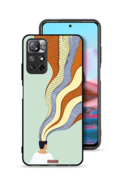 Tolwak غطاء حماية لهاتف شاومي ريدمي نوت 11 4G - تصميم فني مع بيانات