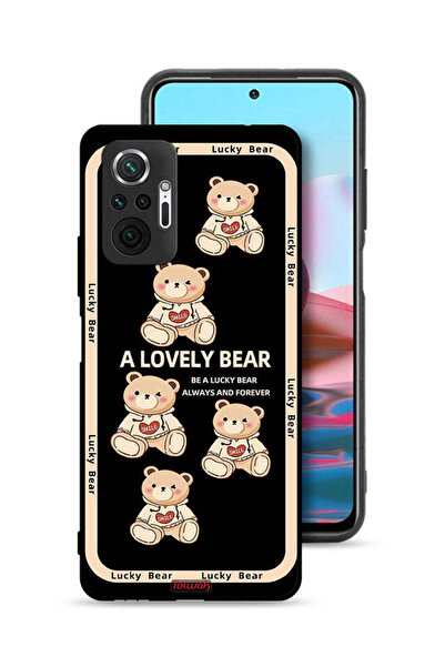 Tolwak غطاء حماية لهاتف شاومي ريدمي نوت 10 برو 4G - دب جميل