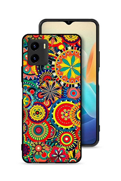 Tolwak غطاء حماية لهاتف Vivo Y15s بنمط ماندالا ملون