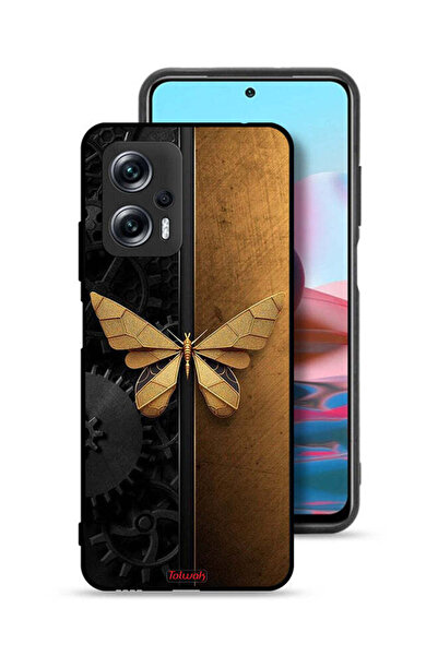 Tolwak غطاء حماية لهاتف شاومي ريدمي نوت 11T برو بلس 5G بتصميم فراشة فولاذية