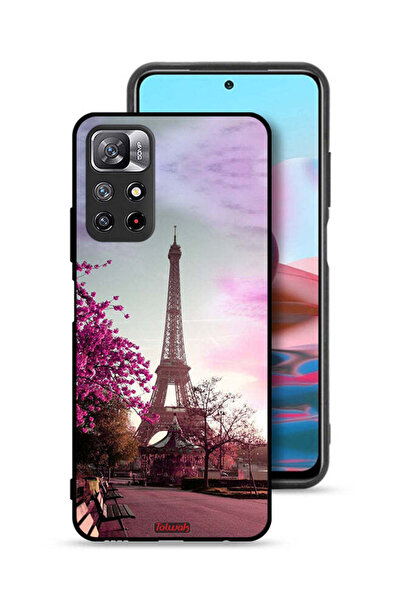 Tolwak غطاء حماية لهاتف شاومي ريدمي نوت 11 4G بتصميم برج إيفل