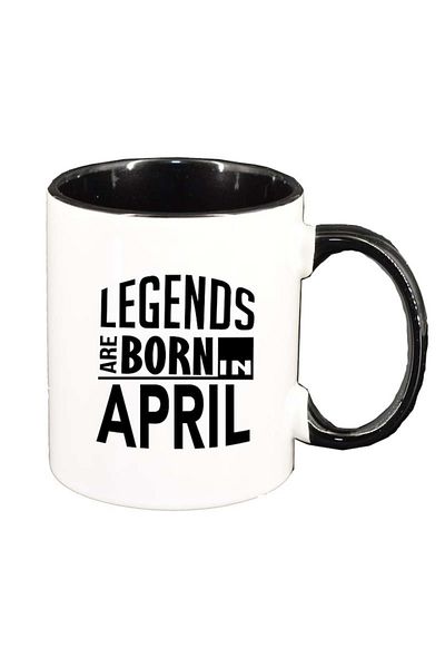 INOVATIX Personalized white mug, Legend, black interior, D79, INOVATIX®. 330ml