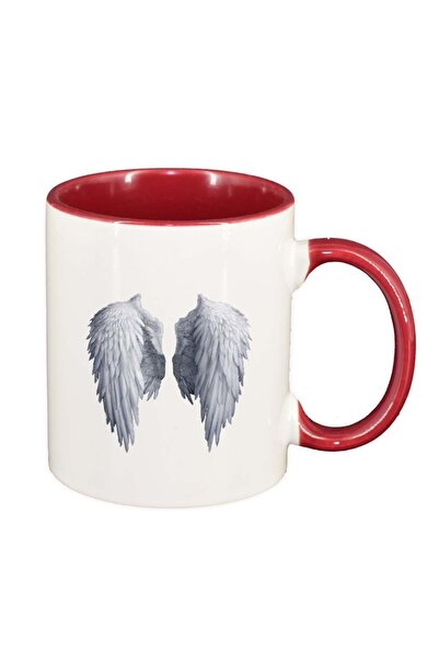 INOVATIX Cana alba personalizata, Inger, interior rosu, D238, INOVATIX®. 330ml