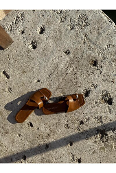 Eataly Shoes Аксесоари Детайлни Прозоречни Дамски Чехли в Кафяво