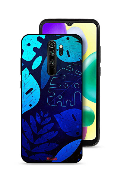 Tolwak Xiaomi Redmi Note 8 Pro Protective Case Cover Leaves Pattern