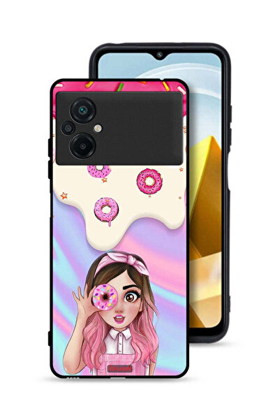 Tolwak غطاء حماية لهاتف Xiaomi Poco M5 4G يحمل صورة دونات