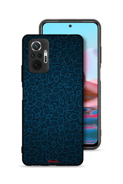 Tolwak غطاء حماية لهاتف شاومي ريدمي نوت 10 برو 4G بنقشة أوراق فنية رقمية