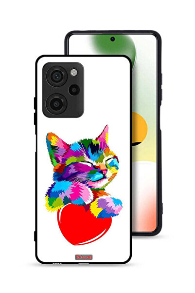 Tolwak غطاء حماية لهاتف شاومي بوكو X5 برو - قطة ملونة