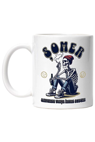 INOVATIX Cana alba personalizata, Schelete fumand Somer. Savurez viata intre joburi, INOVATIX®. 330ml