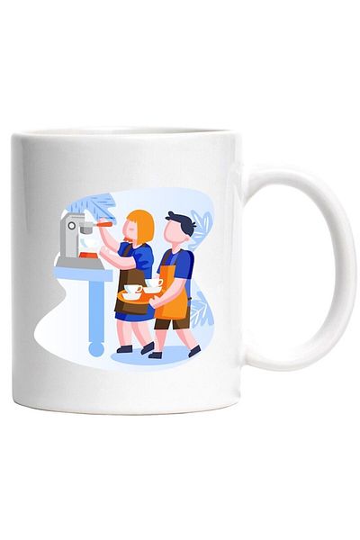 INOVATIX Personalized white mug, Kids, Apron, Coffee, INOVATIX®. 330ml