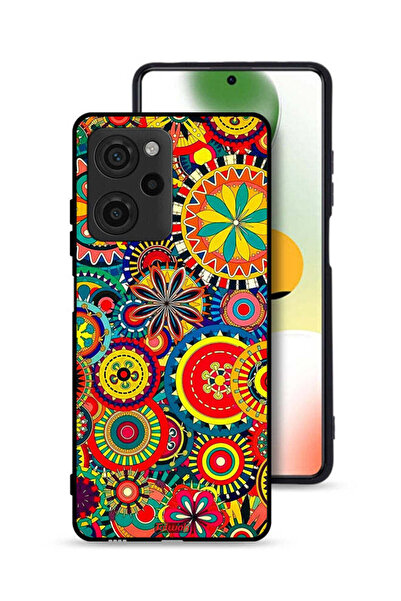 Tolwak غطاء حماية لهاتف شاومي بوكو X5 برو بنمط ماندالا ملون