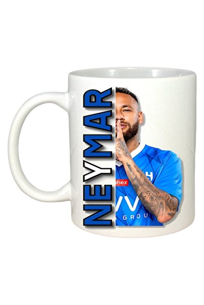 INOVATIX Cana Alba Personalizată, Neymar Silencio, Maner Și Interior Alb, ®. ...