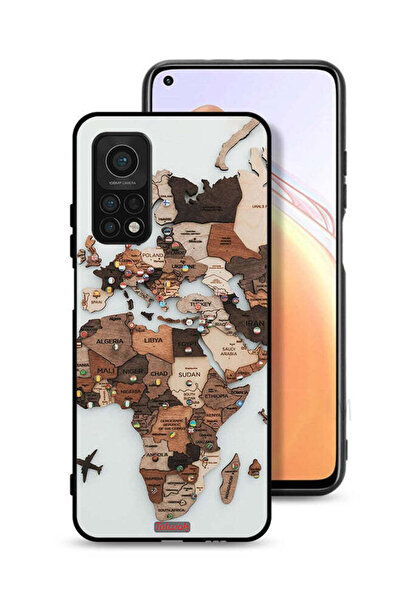 Tolwak غطاء حماية لهاتف Xiaomi Mi 10T Pro 5G بتصميم خريطة العالم
