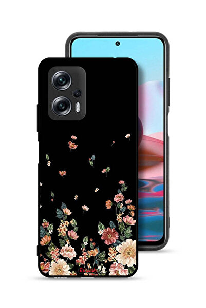 Tolwak غطاء حماية لهاتف شاومي ريدمي نوت 11T برو 5G مزين بزهور صغيرة في الأسفل