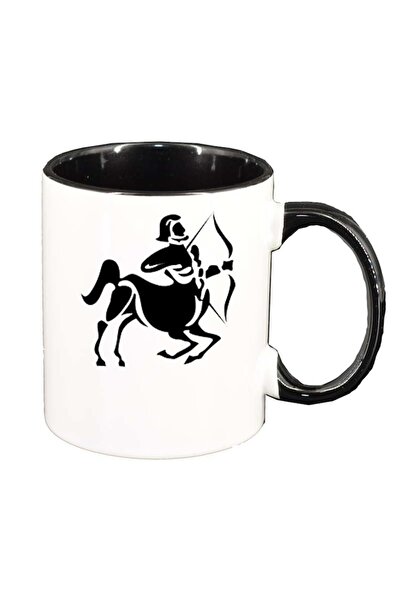 INOVATIX Cana alba personalizata, Zodie, interior negru, D158, INOVATIX®. 330ml