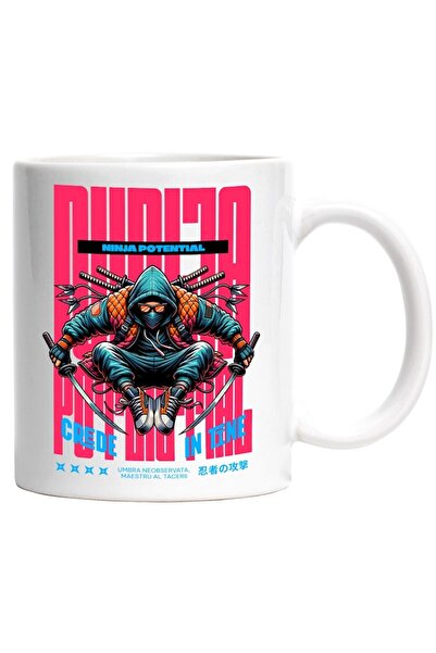 INOVATIX Cana alba personalizata, Ninja Potential - Crede in Tine, INOVATIX®. 330ml