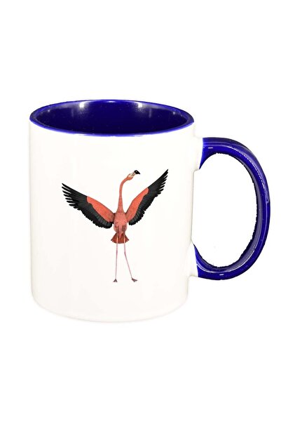 INOVATIX Cana alba personalizata, Pelican, interior albastru inchis, D420, IN...