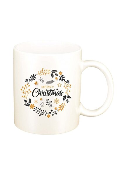 INOVATIX Cana alba personalizata, Craciun Fericit / Merry Christmas, D1526, I...