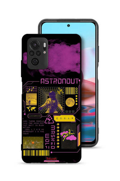 Tolwak Xiaomi Redmi Note 10 4G Protective Case Cover Astronaut Sticker