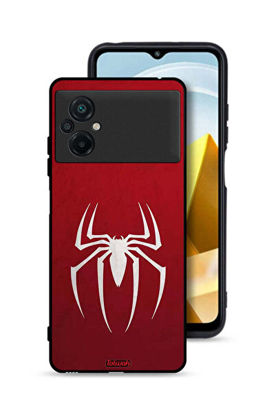 Tolwak غطاء حماية لهاتف Xiaomi Poco M5 4G بتصميم أيقونة العنكبوت