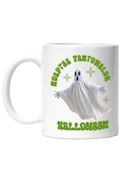 INOVATIX Cana alba personalizata, noaptea fantomelor H4ALLowen fantoma frica, INOVATIX®. 330ml