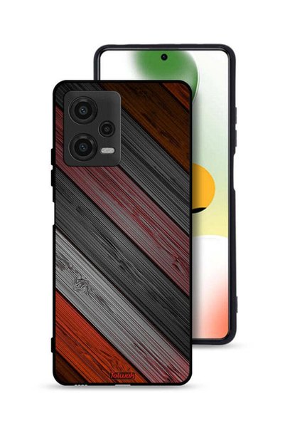 Tolwak غطاء حماية لهاتف Xiaomi Poco X5 بنمط خشبي ملون