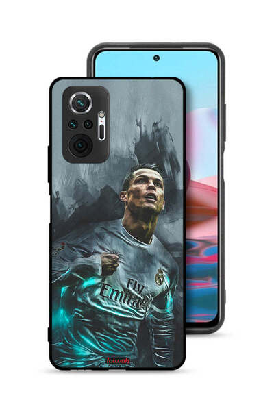 Tolwak غطاء حماية لهاتف شاومي ريدمي نوت 10 برو 4G برسومات كريستيانو رونالدو