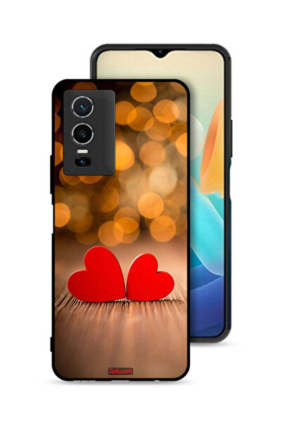 Tolwak Vivo Y76 5G Protective Case Cover Two Beautiful Hearts