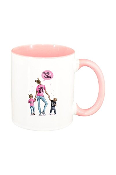 INOVATIX Cana alba personalizata, Princess, Mama Copil, Mom's Life, interior ...