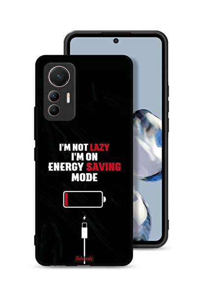 Tolwak غطاء حماية لهاتف شاومي 12 لايت - أنا لست كسولاً، أنا في وضع توفير الطاقة