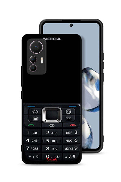 Tolwak Xiaomi 12 Lite Protective Case Cover Old Phone Pattern