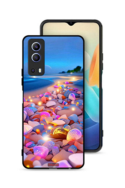 Tolwak Vivo iQOO Z3 5G Protective Case Cover Stones Art