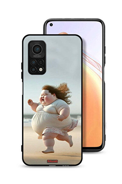 Tolwak غطاء حماية لهاتف شاومي مي 10 تي برو 5 جي - فتاة سمينة تركض