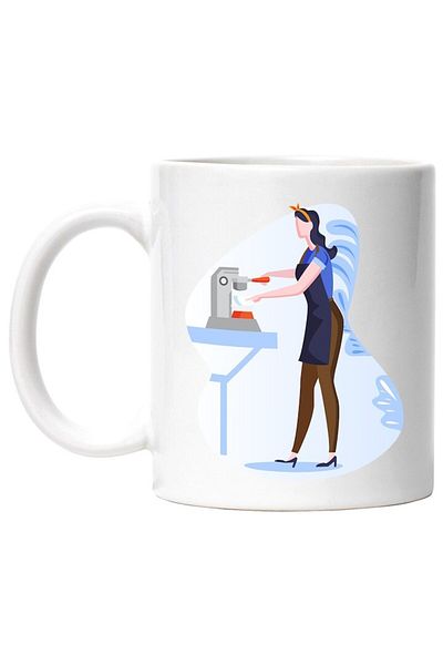 INOVATIX Personalized white mug, Espresso, Coffee, Cup, INOVATIX®. 330ml