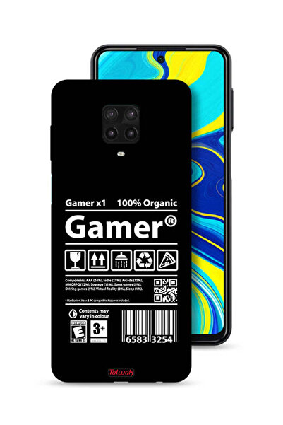 Tolwak غطاء حماية لجهاز شاومي ريدمي نوت 9 برو، ملصق للاعبين