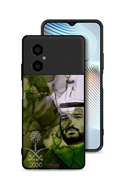 Tolwak غطاء حماية شاومي بوكو M4 5G، ملصق فني للملك سلمان وولي العهد محمد