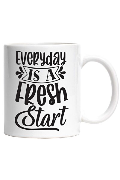 INOVATIX Cana alba personalizata, mesaj motivational Fiecare zi reprezinta un...