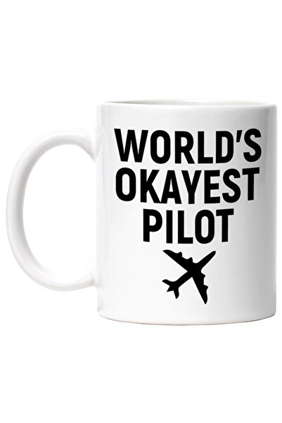 INOVATIX Персонализирана бяла чаша, самолет за най-редовните пилоти - небесни...