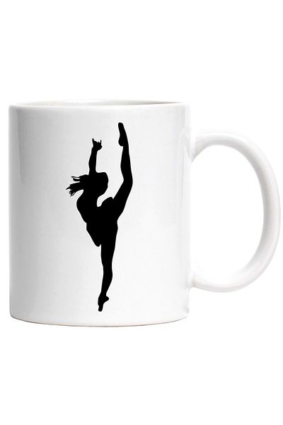 INOVATIX Personalized white mug, a gymnast - flexibility, INOVATIX®. 330ml