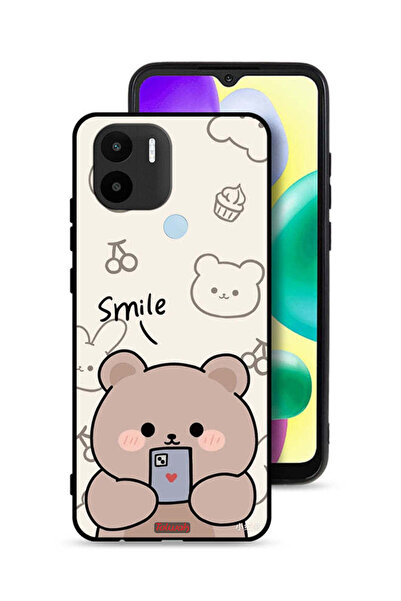 Tolwak غطاء حماية شاومي ريدمي A1 بلس برسومات الدب المبتسم