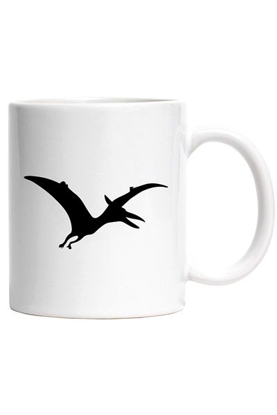 INOVATIX Personalized white mug, flying dinosaur - pterodactyl, INOVATIX®. 330ml