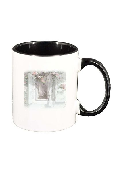 INOVATIX Personalized white mug, Picture, black interior, D252, INOVATIX®. 330ml