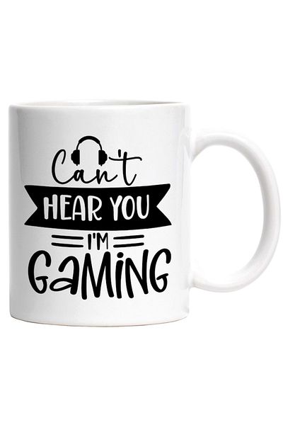 INOVATIX Personalized white mug, for hardcore gamers who put gaming first, INOVATIX®. 330ml