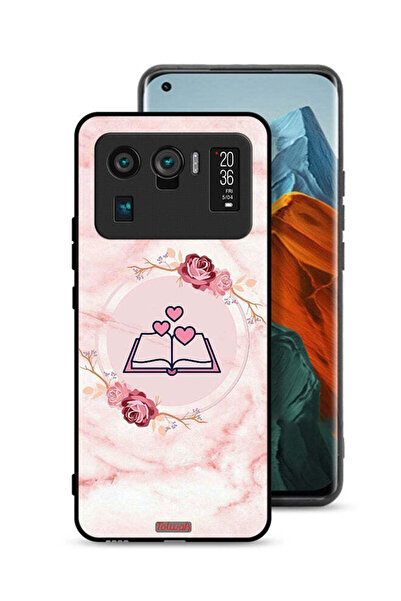 Tolwak Xiaomi Mi 11 Ultra Protective Case Cover Three Hearts On Book Artwork