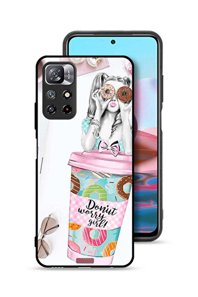 Tolwak غطاء حماية لهاتف شاومي ريدمي نوت 11 4G - فتاة دونات ووري