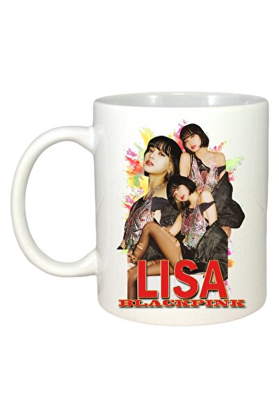 INOVATIX Cana Alba Personalizata, Formatia/trupa Lisa 9, Maner Si Interior Alb, ®. 330ml