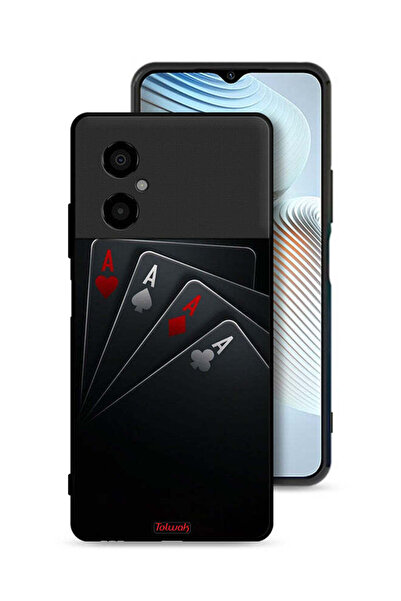 Tolwak Xiaomi Poco M4 5G Protective Case Cover Cards A