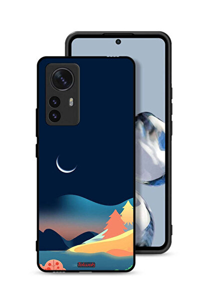 Tolwak Xiaomi 12S Pro Protective Case Cover Moon Abstract Drawing Art