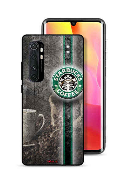 Tolwak غطاء حماية لهاتف شاومي مي نوت 10 لايت بنقشة فن القهوة